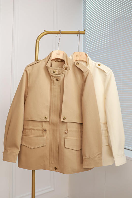 漫行|摩登时尚收腰风衣外套 商品图0