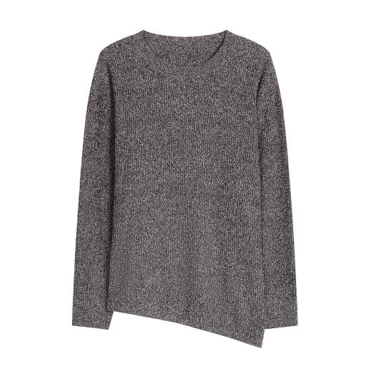 NEELLY纳俪商场同款春季新款慵懒设计感收腰针织衫女休闲纹理上衣N26012A01027 商品图3