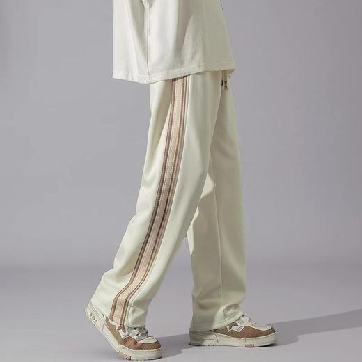 F030182男女同款织带拼接休闲卫裤直筒休闲裤 商品图6