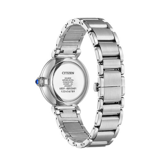 西铁城/CITIZEN小铃花贝母盘光动能花语风吟钢带时尚女表EM1060-87Y 商品图9
