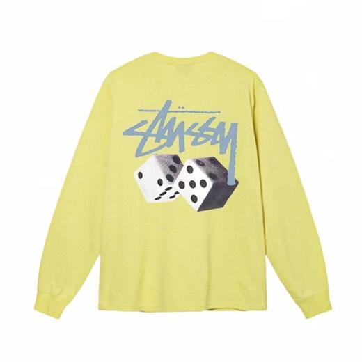 F030161筛子骰子logo印花情侣圆领长袖T恤 商品图2