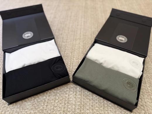 F030181二件装礼盒男士圆盘刺绣标休闲T恤短袖 商品图3