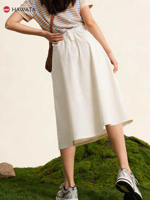 哈瓦塔新款(中长款裙)轻户外工装口袋裤裙 H361107 商品图4