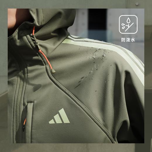 Adidas阿迪达斯TH SOFTSHELL JACKET 拒水保暖运动休闲连帽软壳夹克外套KR2497 商品图5