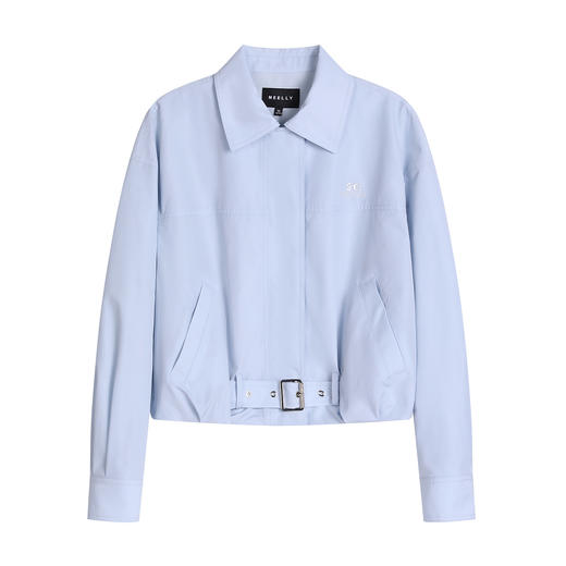 NEELLY纳俪商场同款春季新款时尚休闲随性短外套女清新减龄上衣N26023F01087 商品图3