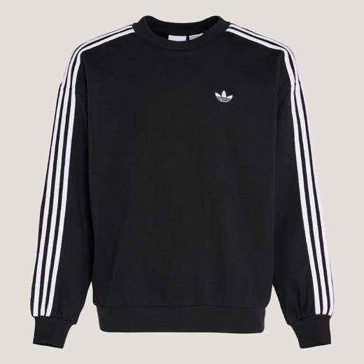 Adidas阿迪达斯3S CREW SWEATSHIRT 纯棉篮球风运动宽松长袖套头卫衣套头衫KG3898 商品图5