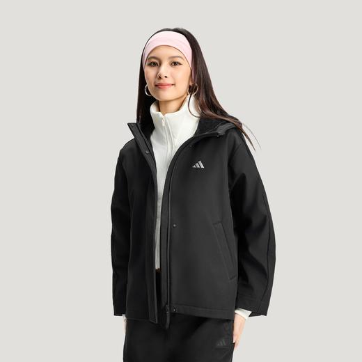 Adidas阿迪达斯SOFTSHELL JACKET 加绒运动休闲宽松连帽软壳夹克外套KS2782 商品图0
