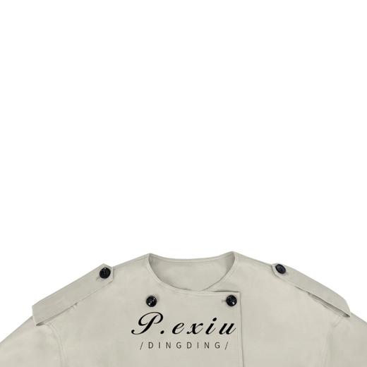 04-6潘依绣丁丁宠粉英伦风高级感休闲宽松显瘦中长款风衣外套 K8356 商品图2