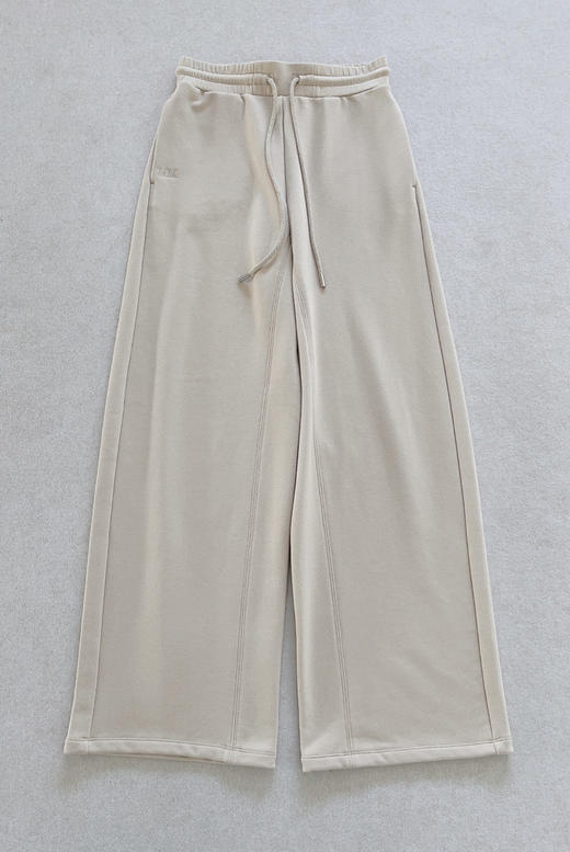 31-5纯圆正 Max 26新款 松紧腰抽绳休闲直筒阔腿裤卫裤 巨好穿 我穿M宽松合适 商品图7