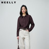 NEELLY纳俪商场同款春季新款休闲百搭翻领衬衫女复古通勤外套N26014B05503 商品缩略图0