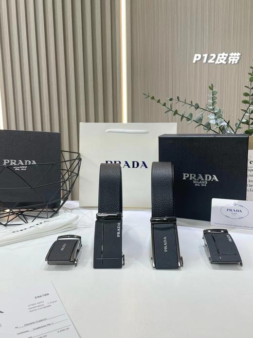 F030130男士双扣腰带自动扣纯牛皮腰带荔枝纹皮带 商品图0
