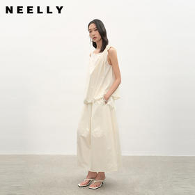 NEELLY纳俪商场同款夏季新款高级感时尚套装女显瘦半身裙两件套N26044Z04557