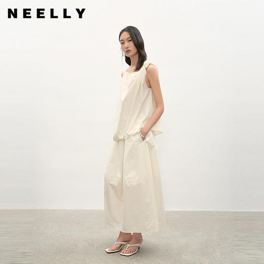 NEELLY纳俪商场同款夏季新款高级感时尚套装女显瘦半身裙两件套N26044Z04557 商品图0