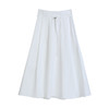 NEELLY纳俪商场同款夏季新款白色高腰气质半身裙女大裙摆A字长裙N26044E04526 商品缩略图3