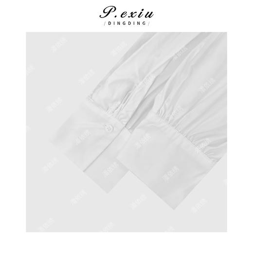 A007潘依绣丁丁宠粉新款极简拼接假两件圆领长款连衣裙Q5431 商品图2