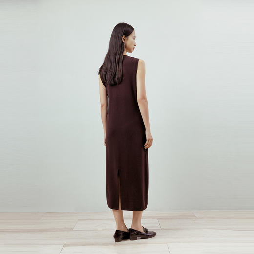 NEELLY纳俪商场同款春季新款时尚简约无袖背心裙女修身收腰长裙N26012Y01051 商品图1