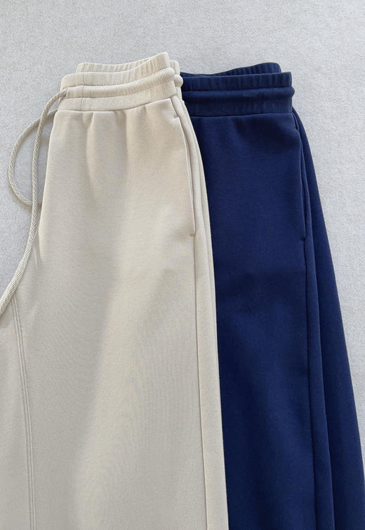 31-5纯圆正 Max 26新款 松紧腰抽绳休闲直筒阔腿裤卫裤 巨好穿 我穿M宽松合适 商品图1