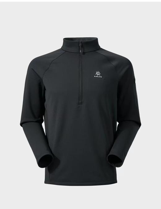 F030145男款立领半开胸内胆半拉链吸湿排汗保暖户外登山徒步上衣 商品图7