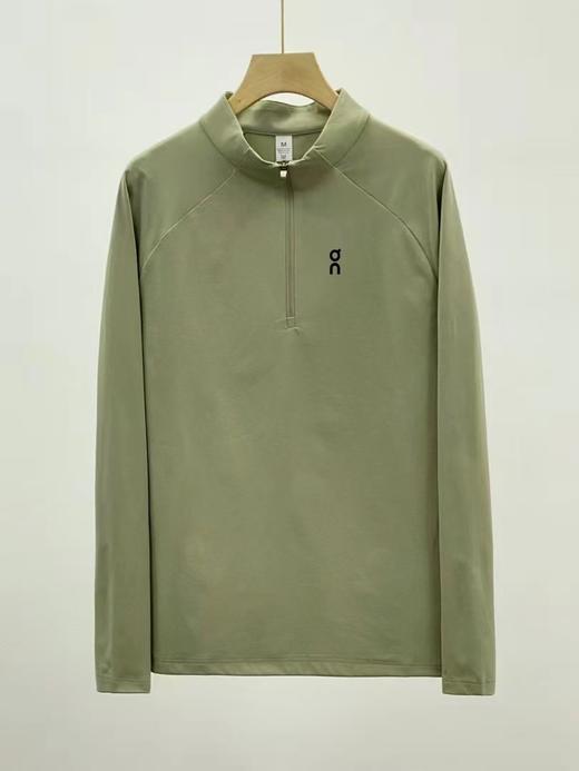 F030115春夏秋季新品特综训运动健身跑步体闲内搭吸湿排汗半拉链立领长袖T恤 商品图5