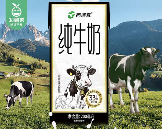 西域春新疆纯牛奶/1箱（200ml*20盒）生产日期：4月3日左右 商品图1