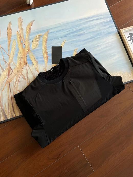 F030192男款基础百搭保暖复合加绒轻柔舒适圆领卫衣 商品图6