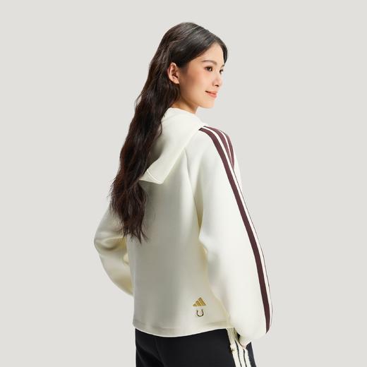 Adidas阿迪达斯HOODED SWEATSHIRT 金晨同款新年挺阔加厚运动宽松连帽套头衫KH2695 商品图1