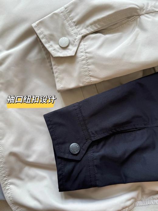 F030155男装春秋新款时尚宽松简约休闲纯色立领拉链夹克外套 商品图6