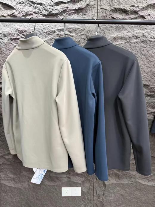 男士无缝压胶 高密针织 休闲轻商务外套 商品图1