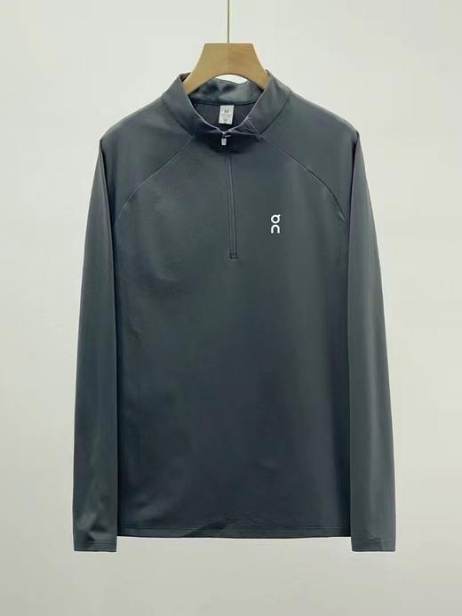 F030115春夏秋季新品特综训运动健身跑步体闲内搭吸湿排汗半拉链立领长袖T恤 商品图1