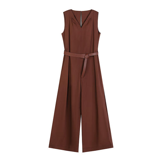 NEELLY纳俪商场同款夏新款职场气质通勤连体裤女大地色系轻熟长裤N26044Q04426 商品图3