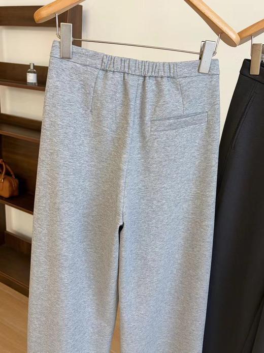 F030150春款新款显瘦一粒扣后松紧腰垂坠感窄版阔腿裤 商品图11