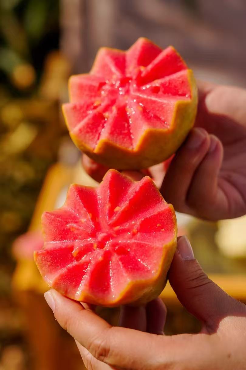 周日取货：【心动双拼芭乐】一箱毛重3斤左右，香甜清爽超好吃~