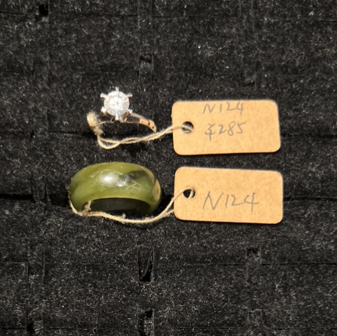 【苏州】日本中古戒指silver打标 / 玉石 N124 