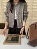 F030152灰色麻花毛衣外套女新款韩版宽松慵懒风软糯针织开衫 商品缩略图7