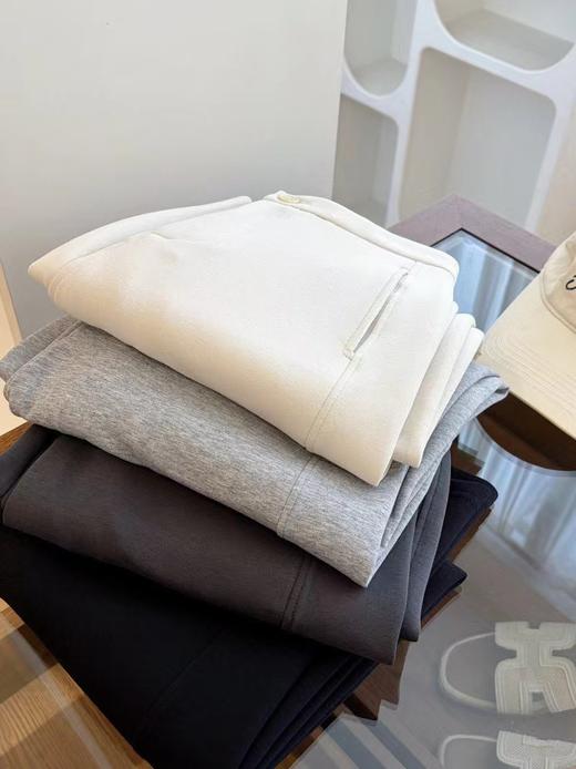 F030150春款新款显瘦一粒扣后松紧腰垂坠感窄版阔腿裤 商品图2