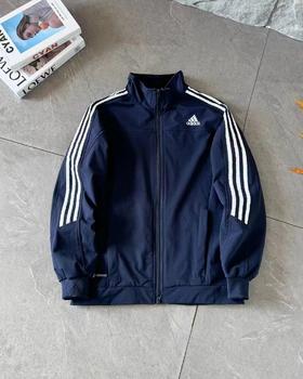 F030109新品QQ糖同款立领三条杠情侣夹克外套
