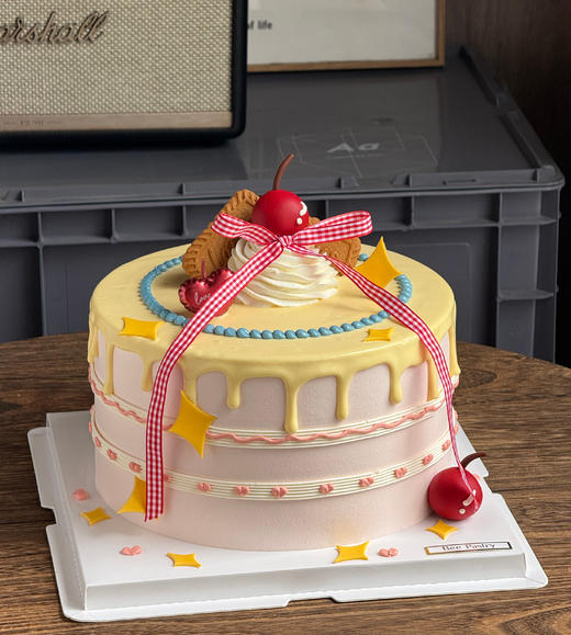 ins樱桃淋面蛋糕 商品图0