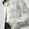 NEELLY纳俪商场同款春新款清冷优雅提花短外套女圆领宽松显白上衣N26024C07701 商品缩略图2