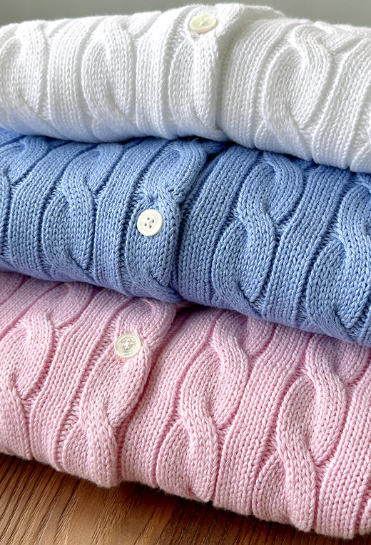 单品包邮单品包邮 THS-RL马球 女装 新款成衣染色棉质针织开衫 5色 BM3346 商品图10