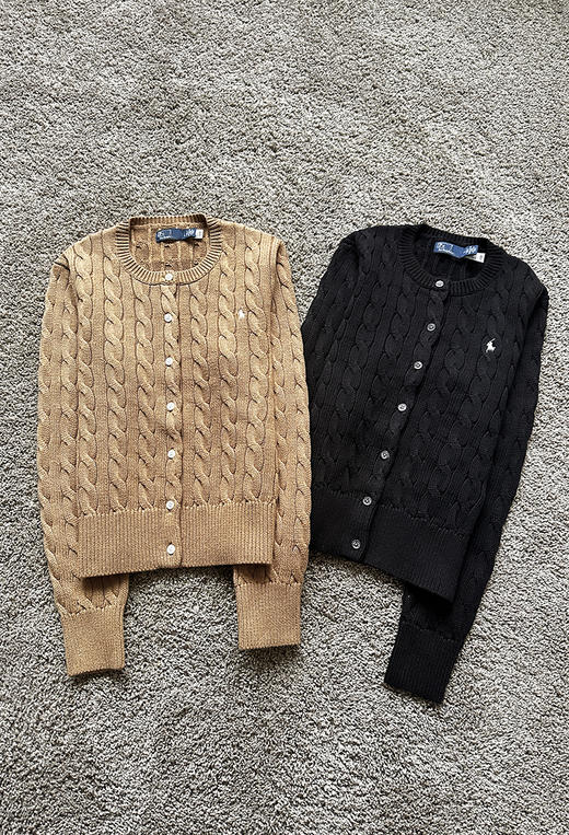 单品包邮单品包邮 THS-RL马球 女装 新款成衣染色棉质针织开衫 5色 BM3346 商品图11