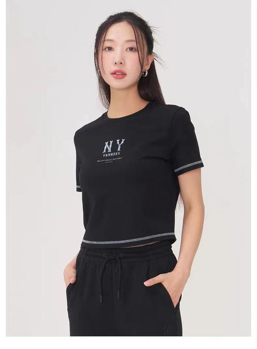 F030167虞书欣同款字母印花短款圆领套头T恤 商品图10