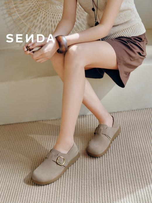 BF楼 森达厚底勃肯鞋2026新款增高一脚蹬超火勃肯鞋4URY1吊牌价899活动价399 商品图1