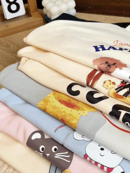 彩色日记长袖T恤 商品图1