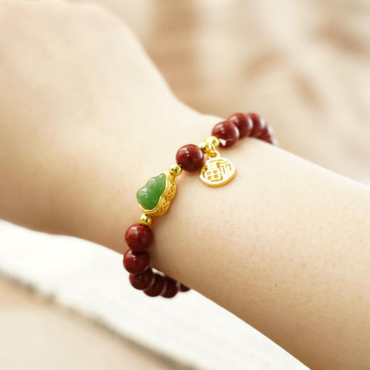 🔥这抹“红”气最是养人！【宫造朱砂圈手串】传承千年东方美学的朱砂手串，😎新年戴红，万事兴，一生顺遂！  商品图7