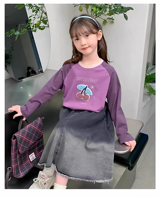 【2件起拍，单拍不发】🌈26春季新品❗️最大160❗️【西蒙日记·儿童卡通插肩袖百搭T恤LCCJCXT】😎内搭外穿都可，一件搞定所有场合！ 商品图1