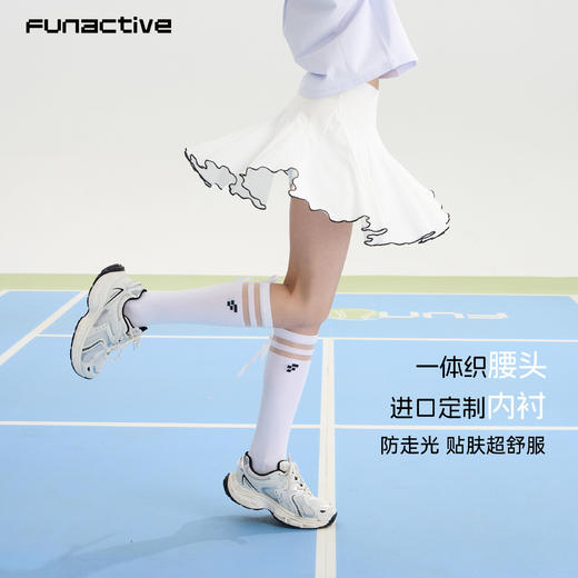 funactive女童网球裙儿童运动速干百褶裙防走光短裙F1GQ20218 商品图4