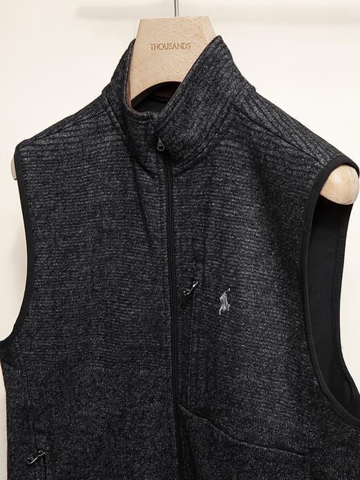 单品包邮单品包邮 部分现货 THS-RL马球 日本羊毛提花循环织布/R奢华运动FLEECE马甲 AY085 商品图3