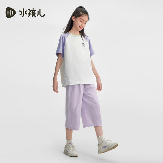 水孩儿童装速干七分裤女童2026夏季新品休闲弹力短裤男童运动裤子 商品图3