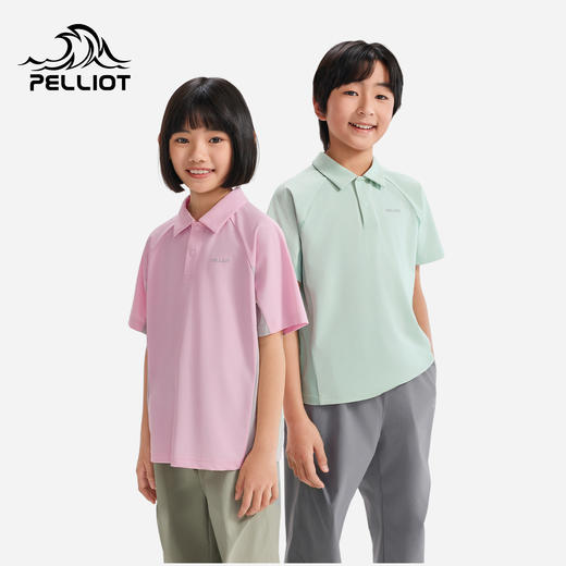 伯希和户外短袖T恤男童春季26新款凉感弹力半袖徒步运动上衣女童 商品图0