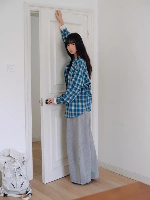 步履不停/6A11300C/色织复古格纹衬衫 商品图3